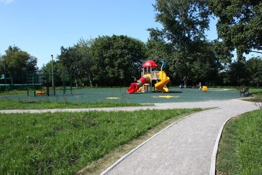 Детская площадка с резиновым покрытием Мастерфайбр, г. Москва